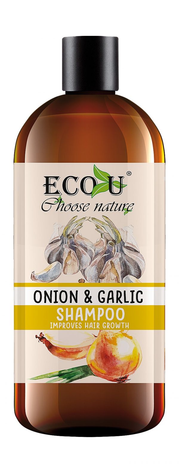 Šampon za rast kose ECO U češnjak i luk 500 ml
