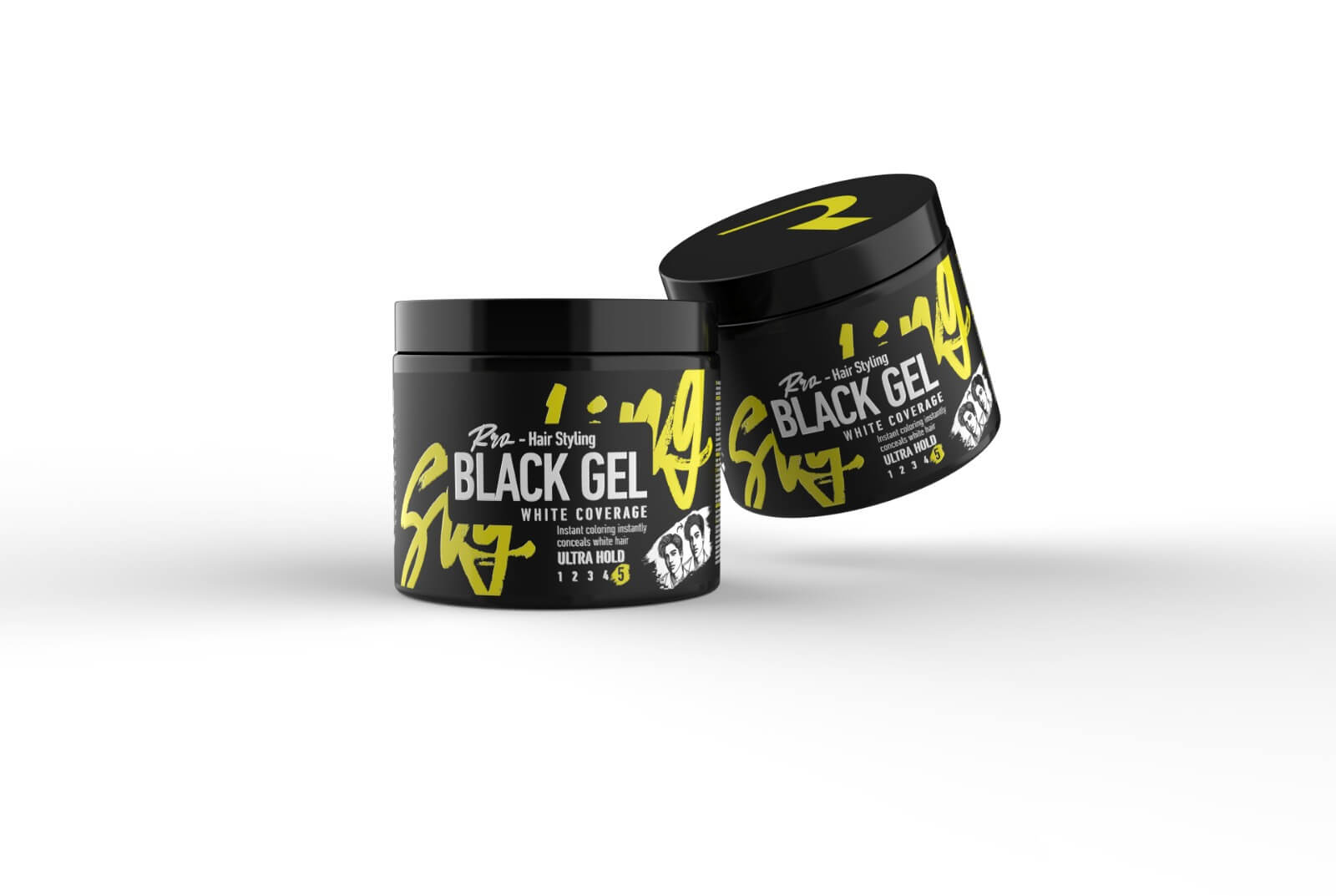 Gel crni za prekrivanje sijede kose 500ml Roqvel