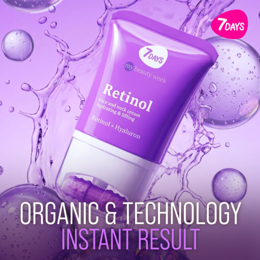 Krema za lice i vrat Hidratacija & Lifting Retinol 0,5% 7 Days 40ml - Image 4